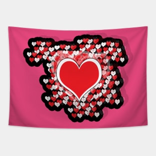 Big Heart and Little Hearts Tapestry