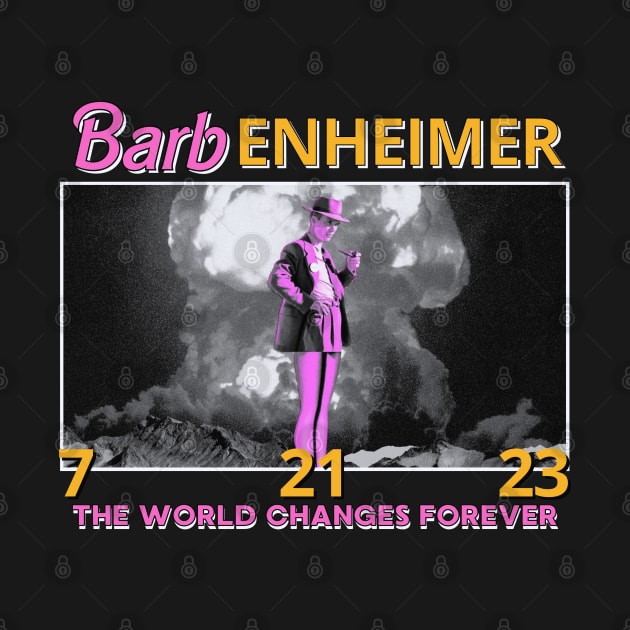 Barbenheimer 2023 Retro Look Fan Art Design by We Only Do One Take