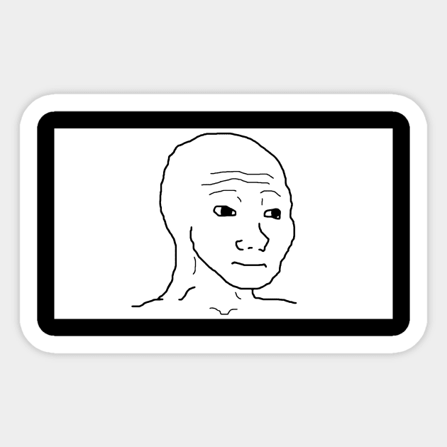Wojak Meme - Wojak - Sticker | TeePublic