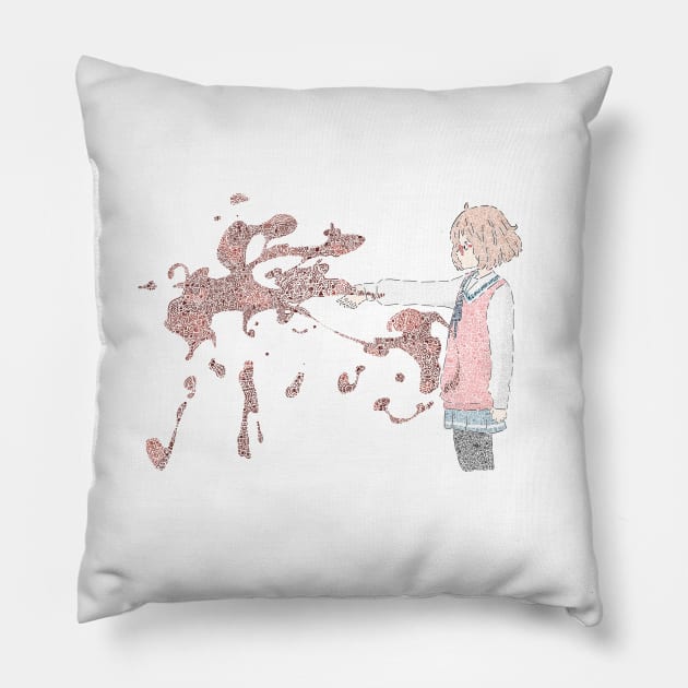 Mirai Kuriyama Pillow by jasmin