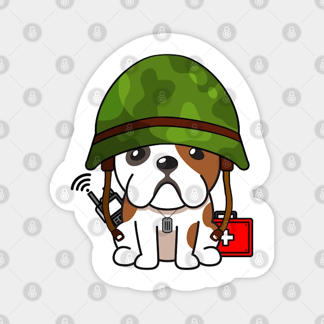 Medic Bulldog Magnet by Pet Station