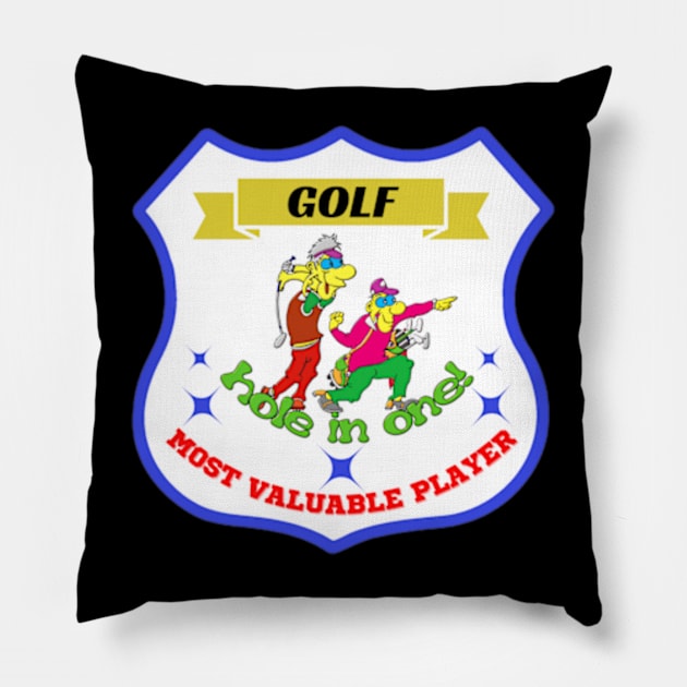 most valuable player Golf Pillow by Aspectartworks