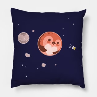 Kawaii Pluto Penguin Planet Pillow