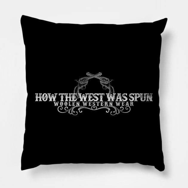 How the West was Spun Pillow by inesbot