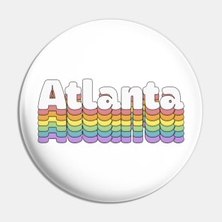 Atlanta, Georgia  // Retro Typography Design Pin