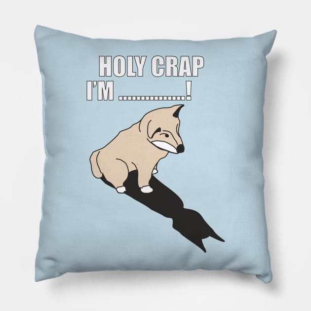 Mr Husky: Holy Crap I'm ..... ! Pillow by animalplanet