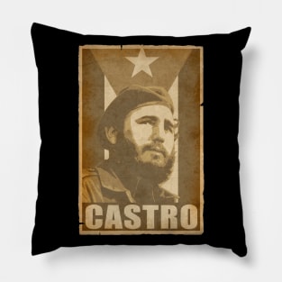 Fidel Castro Propaganda Poster Pillow