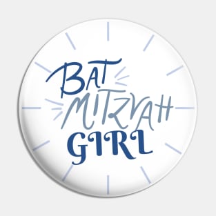 Bat Mitzvah Girl Jewish Pin