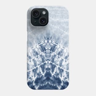 Navy Zig-Zag Tie-Dye Phone Case