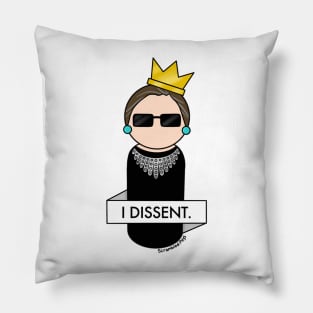 Ruth Bader Ginsburg I Dissent Pillow