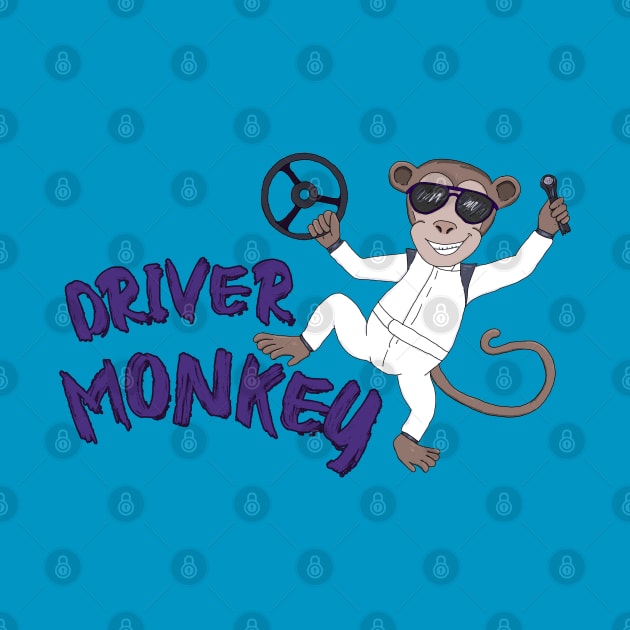 Driver Monkey by Becky Best Art