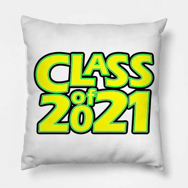 Grad Class of 2021 Pillow by gkillerb