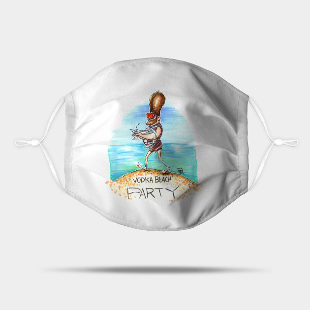 tyv isolation Ocean Vodka Beach Party - Vodka Beach Party - Mask | TeePublic