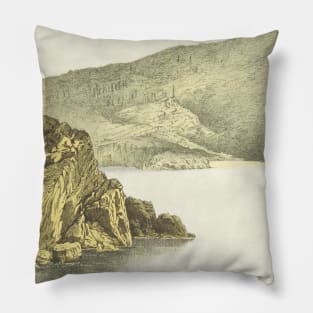 River and Mountains Pillow