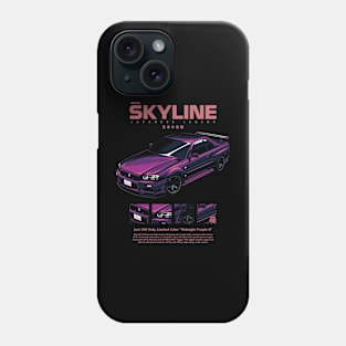 SKYLINE R34 MIDNIGHT PURPLE Phone Case