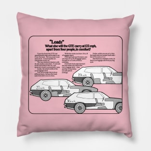 RELIANT SCIMITAR GTE - advert Pillow