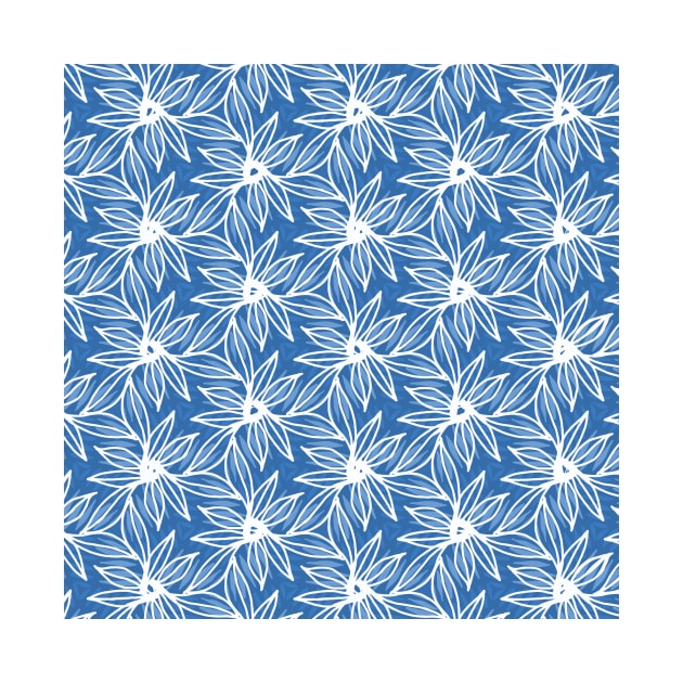 Jungle flowers - blue by MariaMahar