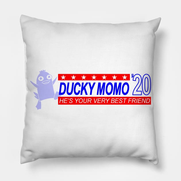 Ducky Momo Presidential Campaign Pillow by GrumpyVulcanCampaign