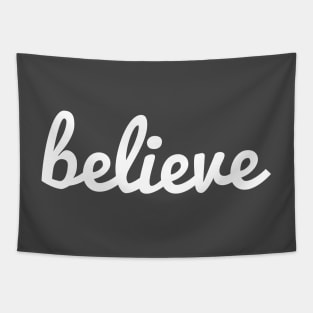 Believe Motivational Inspirational Tapestry