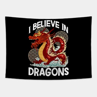 Chinese New Year of the Dragon 2024 I Believe in Dragons Tapestry