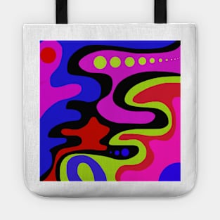 Abstract primary colors II Tote