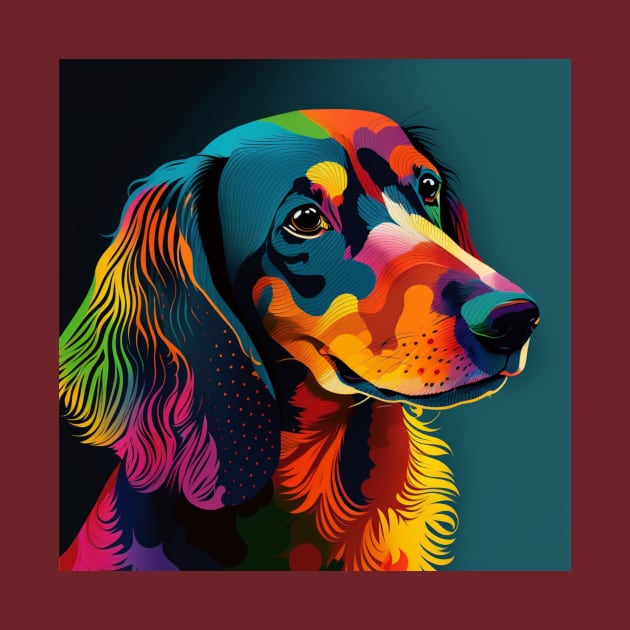 Pop Art Dachshund Dog by Star Scrunch