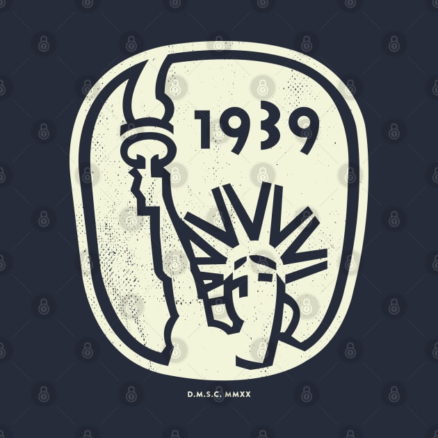 1939-40 World's Fair, New York - '1939' Statue of Liberty Logo (Alternate) by deadmansupplyco