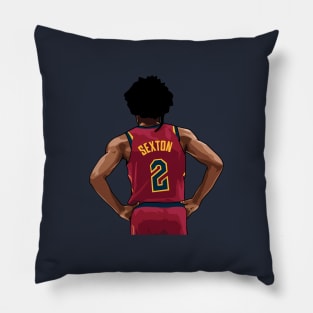 Collin Sexton Vector Back Burgundy Upper Body Pillow