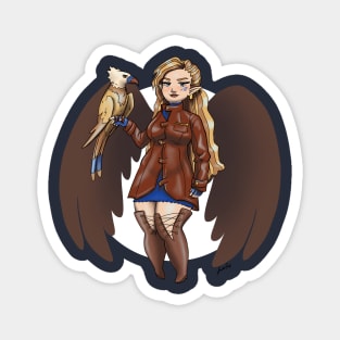 Bird Girl Magnet