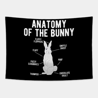 Anatomy Bunny Rabbit Tapestry