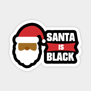 Funny Black Santa Claus Ethnic Magnet