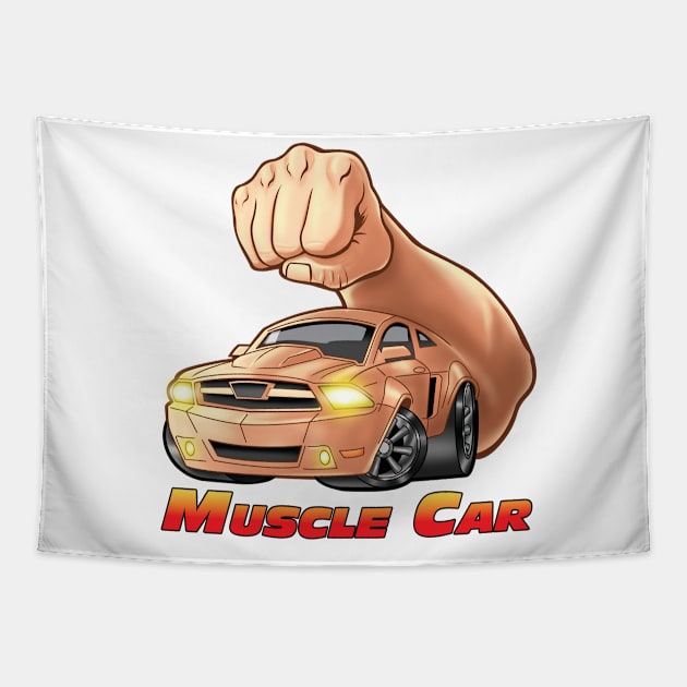 Muscle Car Tapestry by Pigeon585