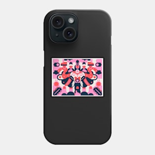 Red and pink abstract Phone Case