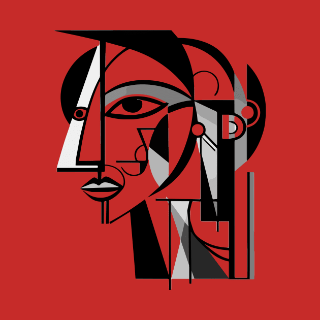 Cubist Woman by n23tees