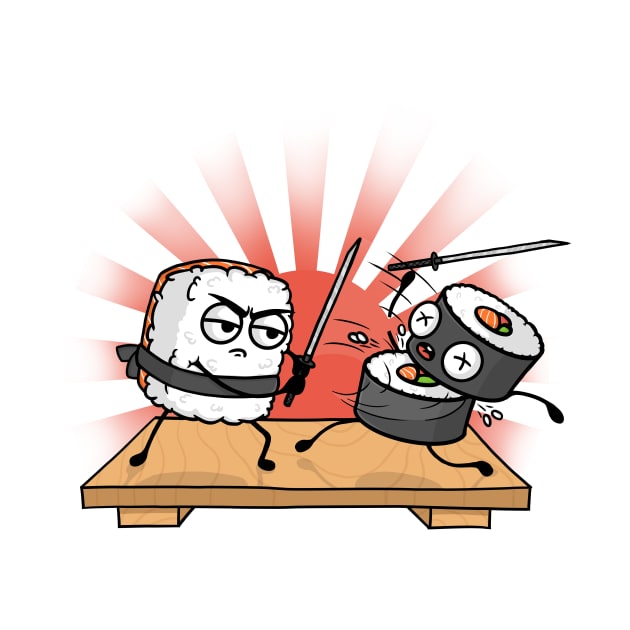  Sushi Samurai Battle by Beka