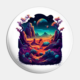 Otherworldly Landscape Pin