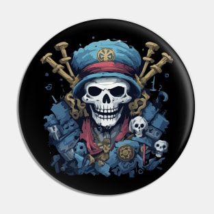 SKULL FUNK WIZARD Pin