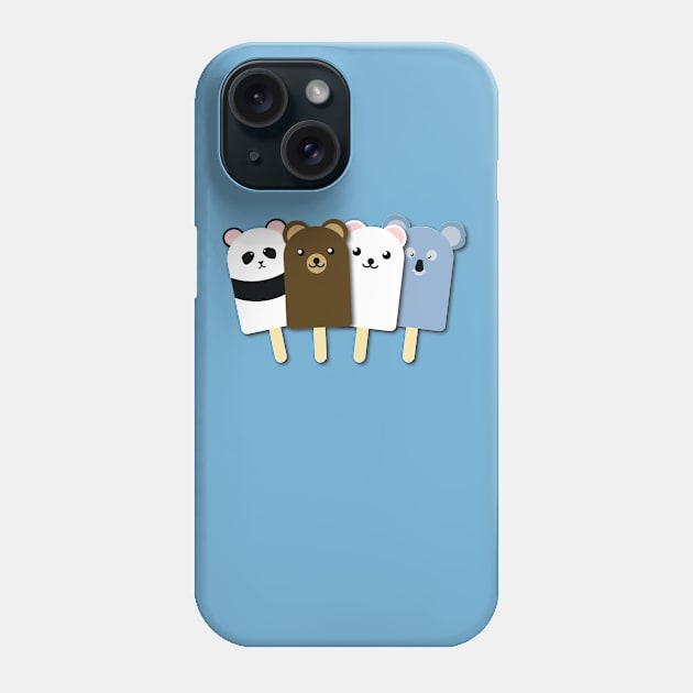 Bear Popsicles Phone Case by EyeseeMS