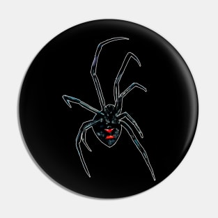 Black Widow Spider Pin