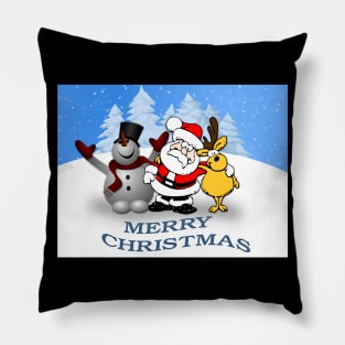 Christmas Santa & Reindeer & Snowman Pillow