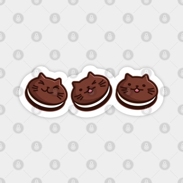 Kawaii Cats Cookies Magnet by Hixon House