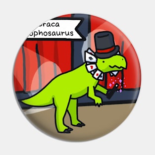 Abraca Dilophosaurus Square Pin