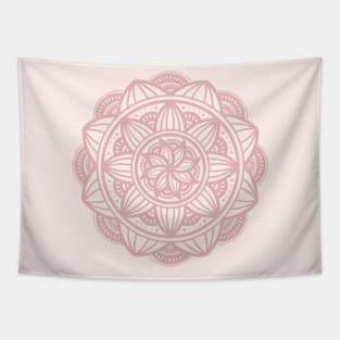 Elegant Pink Boho Mandala Tapestry