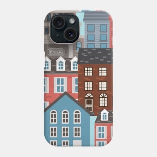 Cute City and Row House Phone Case