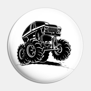 Cartoon monster truck Pin