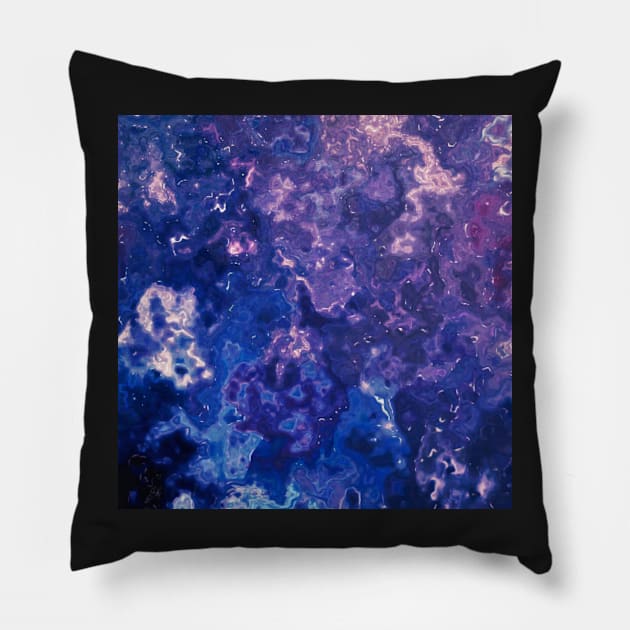 Marbled Night Pillow by LaurenPatrick