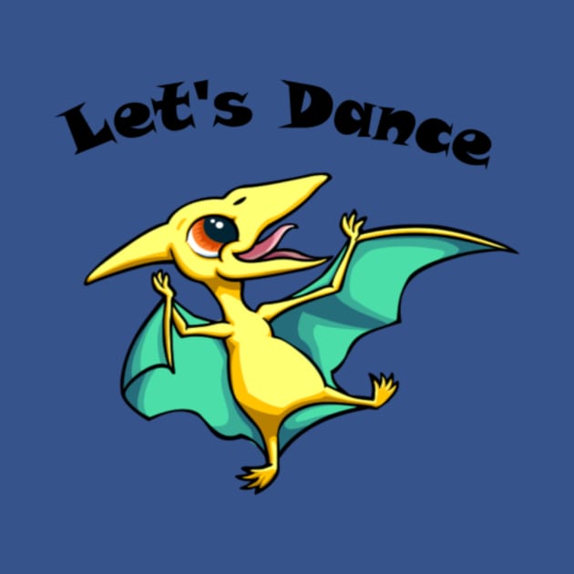 let's Dance Dino T-shirt,books,mugs,apparel,stickers by creativeminds