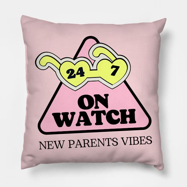 New Parents Vibe Pillow by ZiaAmelie