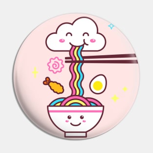 Kawaii Ramen Rainbow Pin