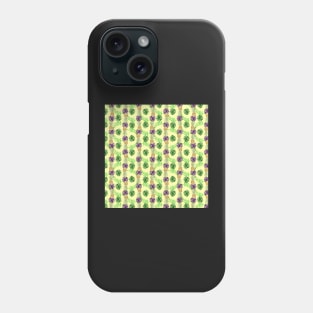 Tropical Pinapple and Leaves Pattern Phone Case